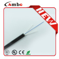 Fábrica de Shenzhen G657A1 Bend Residence 1/2/4 núcleo de fibra de borracha cabo interno com cobre